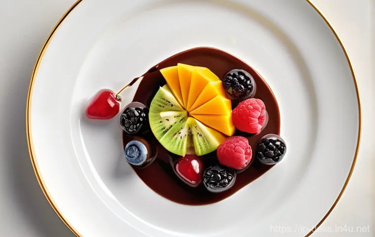 디저트 전문가 자격증 대비 주요 과목 - **Prompt: The Alchemist of Textures**
    A focused dessert expert, a young woman in a clean chef's ...