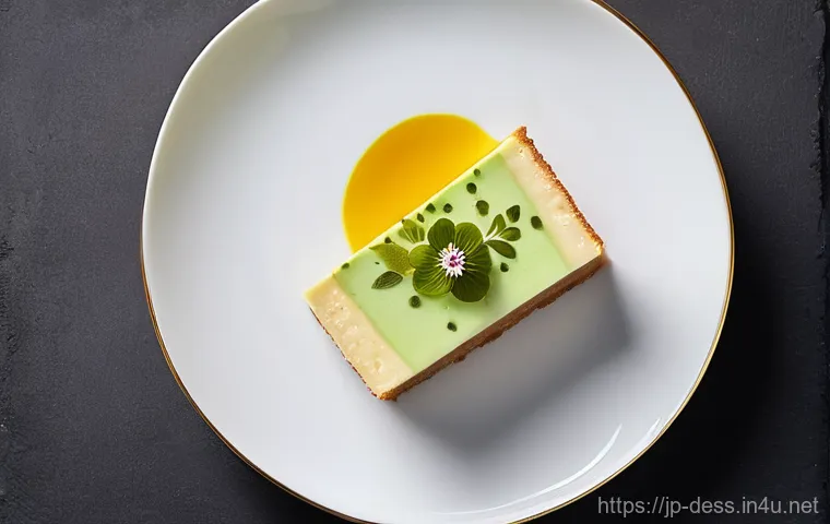 디저트 전문가의 창의적인 아이디어 발굴 - **Prompt 1: Autumn Harvest Serenity Dessert**
    An exquisitely plated single serving of a "Chestnu...